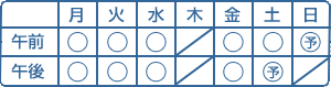 診療曜日・時間
